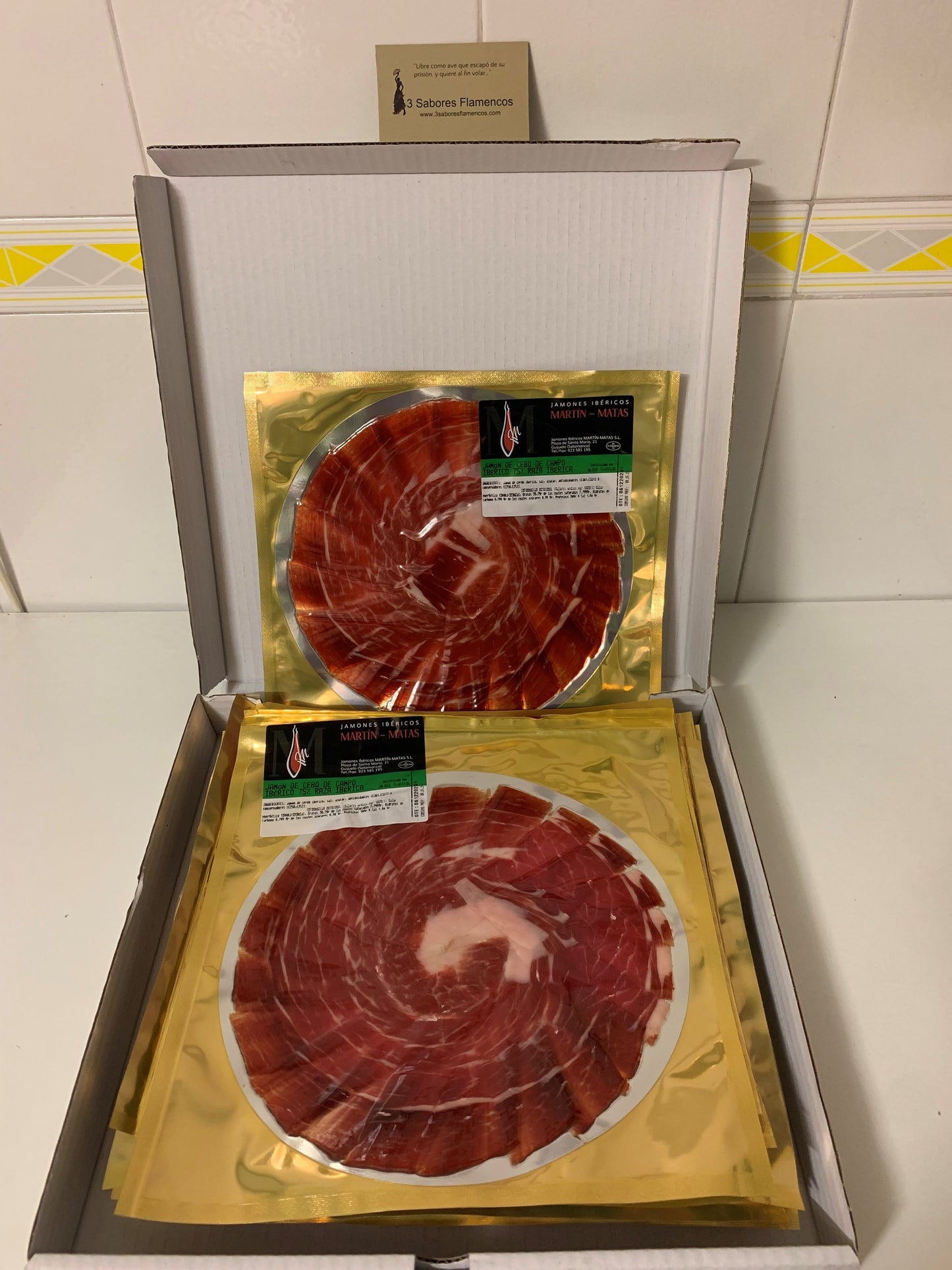 Lote 10 sobres de jamón